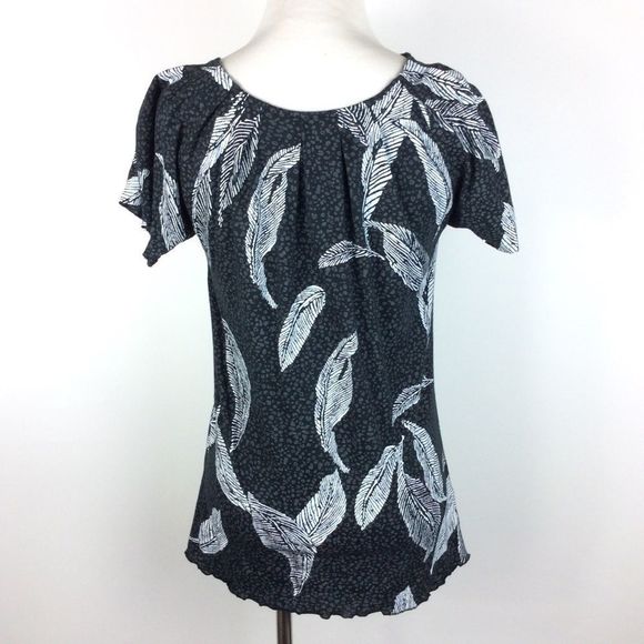 Anthropologie Kimchi & Blue Feather Boho Top Small - Picture 2 of 4